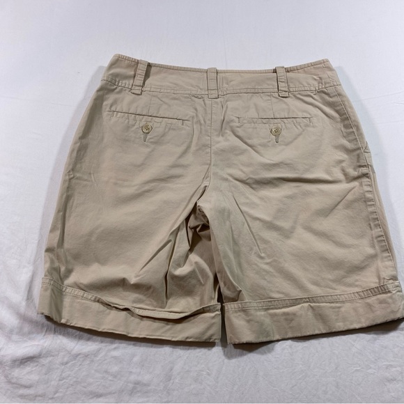 Mossimo Stretch Khaki Shorts Cuffed Pockets size 8 women’s shorts - Picture 7 of 8